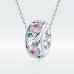 Talisman argint Diamond Flowers